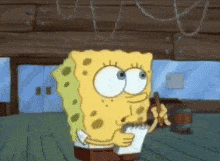Spongebob taking notes GIF