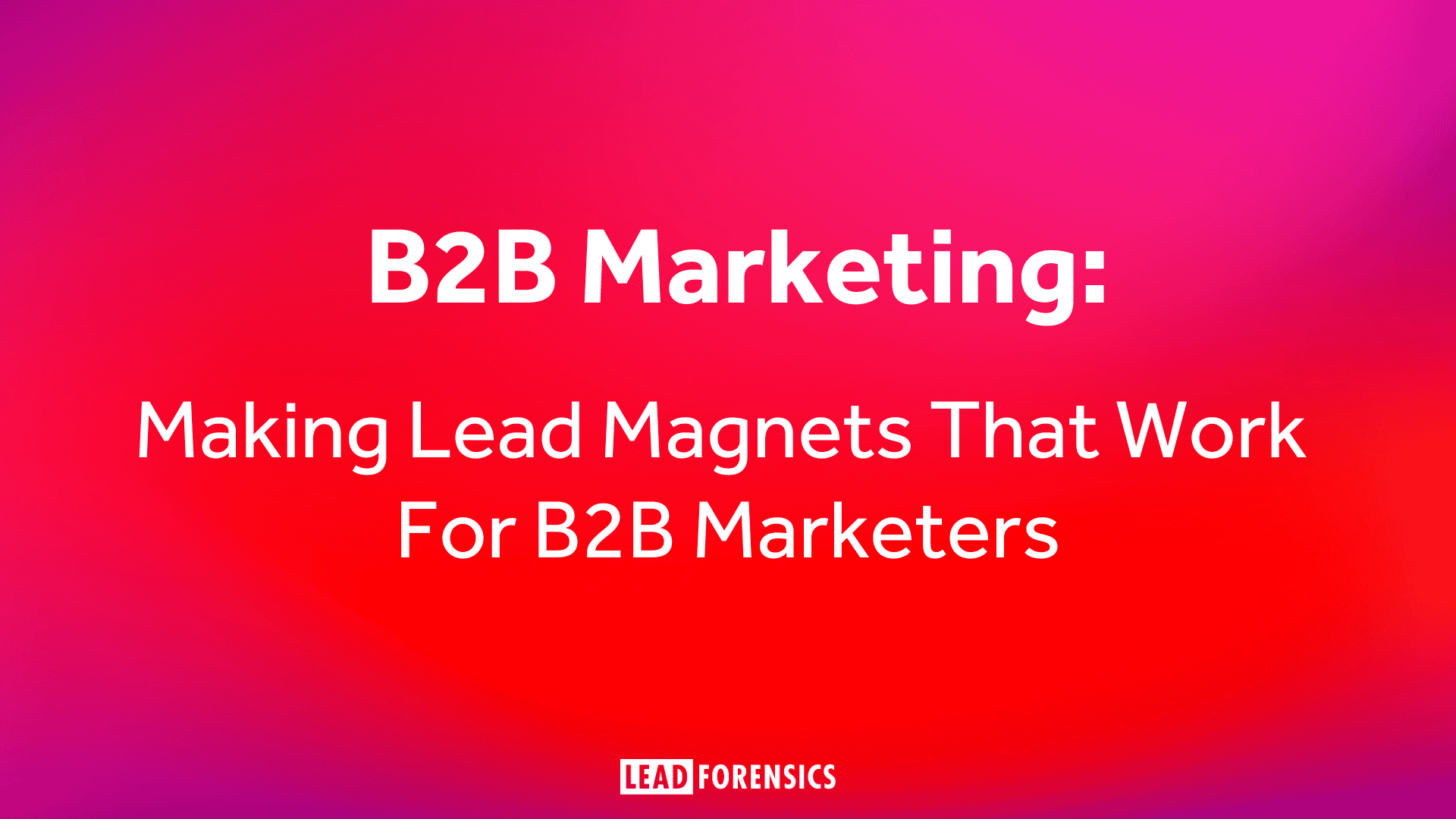 B2B Marketing